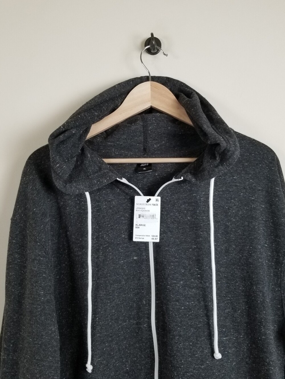 Jeff Hoodie Jacket Nordstrom Rack Size XL NWT